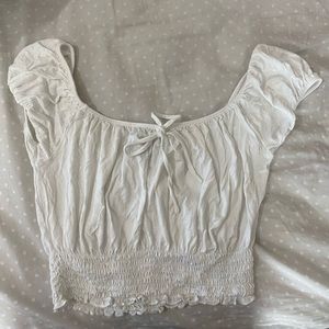 adorable white crop top